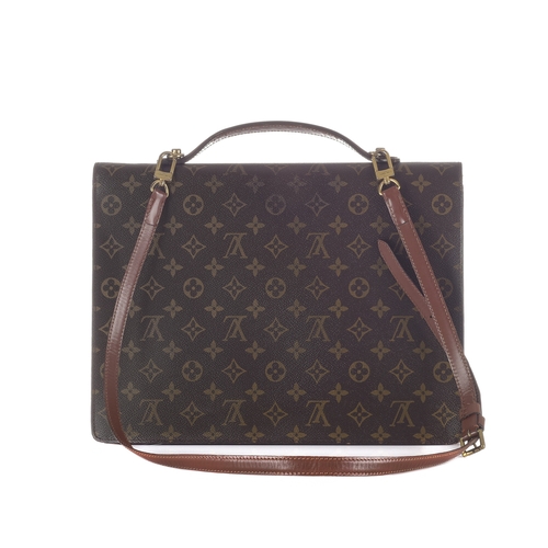 406 - Louis Vuitton, a monogram Porte Documents bandouliere briefcase, designed with the maker's classic m... 