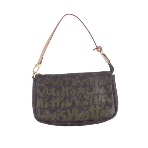 432 - Louis Vuitton, a limited edition Stephen Sprouse Graffiti Pochette Accessoires handbag, designed wit... 