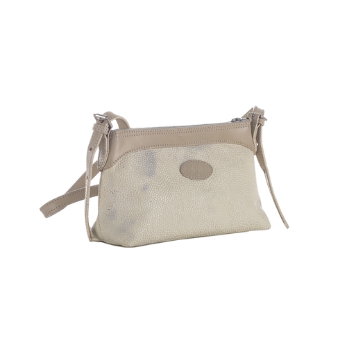 458 - Mulberry, a small cream Scotchgrain handbag, designed with a cream textured scotchgrain exterior wit... 