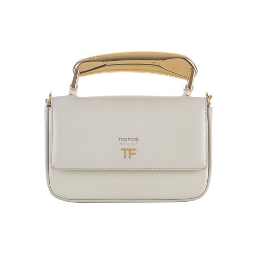 480 - Tom Ford, a Bianca handbag, crafted from smooth cream calf leather, with polished gold-tone hardware... 