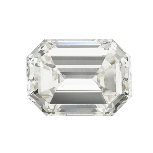 56 - An impressive rectangular-shape diamond, of 9.05ct, estimated L-M colour, VS+ clarity, together with... 