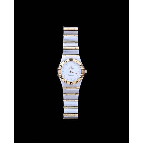 112 - Omega, a bi-metal Constellation bracelet watch, circa 2005, reference 1262.70.00, serial 59102266, w... 