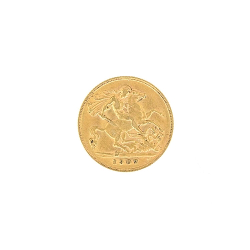 122 - Gold half sovereign