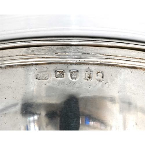 192 - A George III silver wine funnel, decorated with semi-fluting, with detachable sieve inset, all compo... 