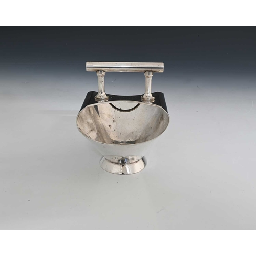 197 - Christopher Dresser, a silver plated sugar basket, Walker and Hall, after Hukin and Heath, footed co... 