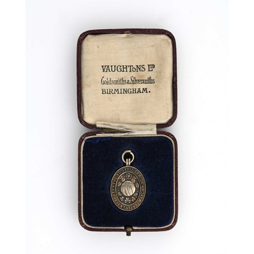 331 - Stanley Matthews, a Football League silver gilt medal, 1954, inscribed Football League Versus Footba... 