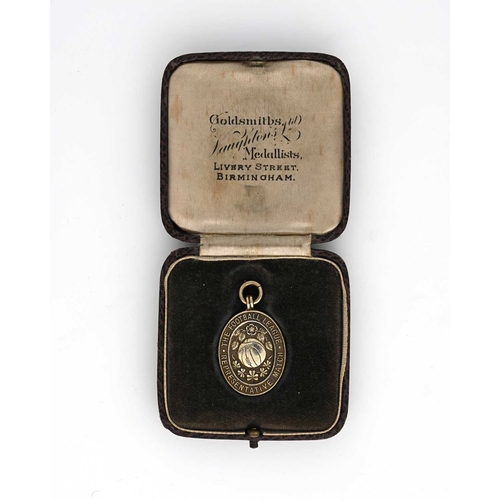 332 - Stanley Matthews, a Football League silver gilt medal, 1948, inscribed Liverpool Sept 20th 1948 Vers... 