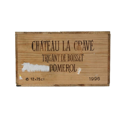 351 - Chateau La Grave, Triggant de Boisset, Pomerol 1996, 12 bottles OWC