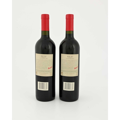 354 - Penfolds Bin 707, Cabernet Sauvignon, 2001, two bottles (2)