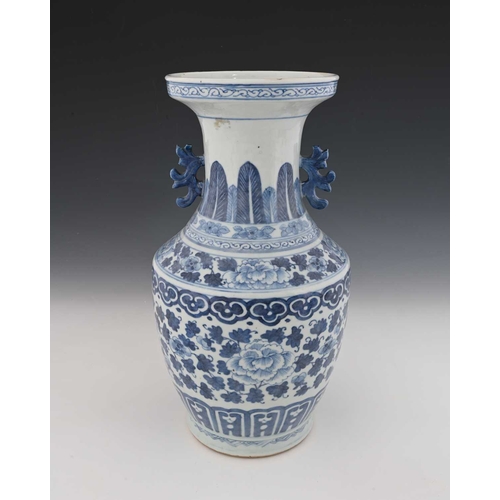 402 - A Chinese blue and white vase