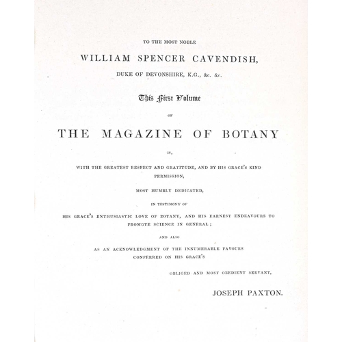 455 - Paxton, Sir Joseph, Paxton's Magazine of Botany, 1834, first edition of the volume, Orr and Smith, L... 