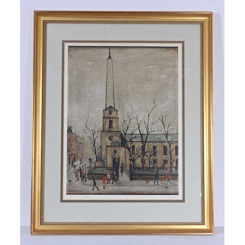 480 - Laurence Stephen Lowry R.A. (British, 1887-1976), St Lukes, London, signed l.r., blind stamp l.l., o... 