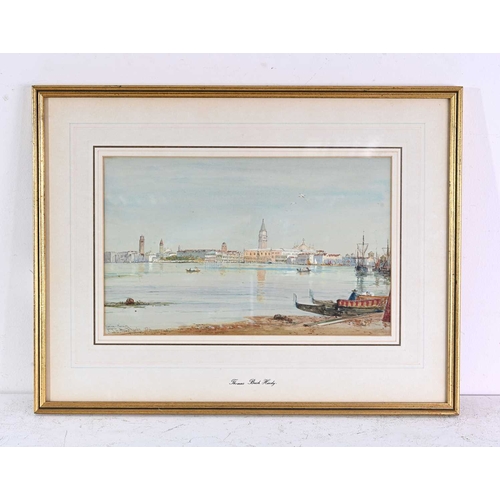 486 - Thomas Bush Hardy (British, 1842-1897), Venice, Morning, signed, titled, and dated 1880 l.l., waterc... 