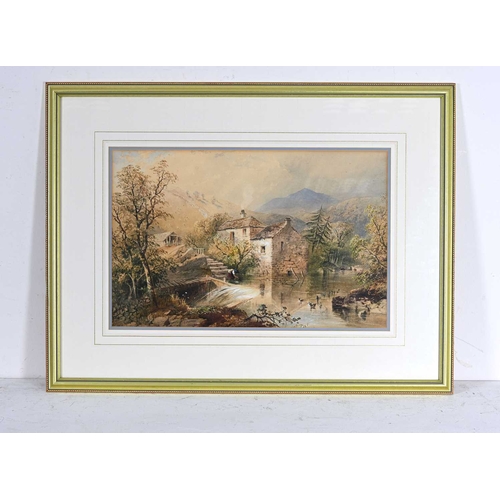 509 - Cornelius Pearson (British, 1805-1891), The Water Mill, signed and dated 1854 l.l., watercolour, 30 ... 