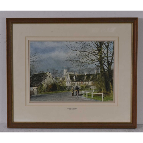 511 - Alan Ingham (British, 1932-2002), Swinbrook, Oxfordshire, signed l.l., titled on the moht below, wat... 