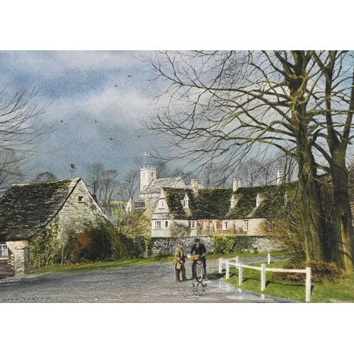 511 - Alan Ingham (British, 1932-2002), Swinbrook, Oxfordshire, signed l.l., titled on the moht below, wat... 