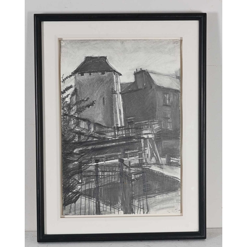 535 - Jack Attree (British, 1950), The Fishergate Postern, signed l.r., titled and dated 2013 verso, graph... 