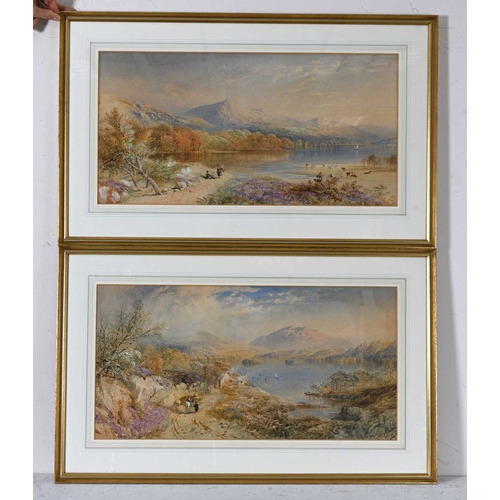 542 - Cornelius Pearson (British, 1805-1891), Loch Lomond; Derwentwater, a pair, signed and dated 1862 l.l... 