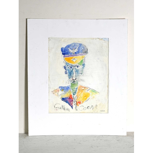 551 - John Bellany C.B.E. R.A. H.R.S.A. (Scottish, 1942-2013), General Cooper, signed l.r., titled below, ... 