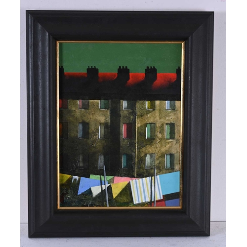 613 - Stephen Mangan (Scottish, 1964), A Leith Block, signed l.c., titled verso, oil on canvas, 40 by 30cm... 