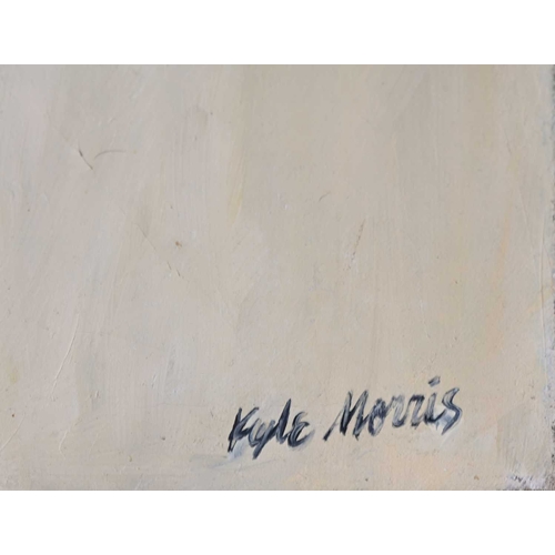 618 - Kyle Morris (American, 1918-1979), Untitled, signed l.r., oil on canvas, 76 by 64cm, unframed