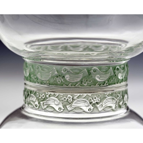 665 - Rene Lalique, four Dampierre glass bowls, model 3136, designed circa 1932, polished and frosted with... 