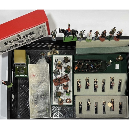 100 - Collection of boxed and unboxed painted metal figurines, Fusilier Miniatures, Queen's Birthday Parad... 