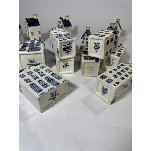 106 - A collection of KLM delft houses, Bols, Henkes, Rynbende (1 tray)