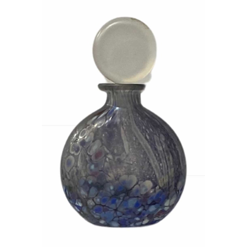 234 - An Isle of Wight 'Summer Fruits' perfume decanter with a violet colourway, 11cm high, with a boxed s... 