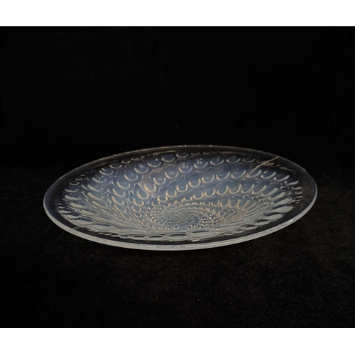 236 - Rene Lalique, an opalescent Volutes glass bowl, model 10-395, designed circa 1934, polished, etched ... 