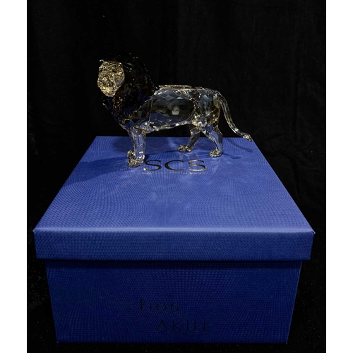 265 - A Swarovski Crystal figure 'Lion Akili', SCS Annual Edition 2016, certificate, boxed