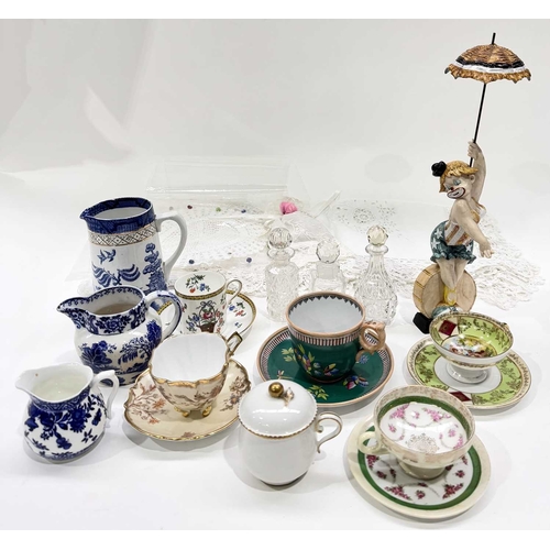 27 - A collection of ceramics including tea cups and saucers in the style of Vienna porcelain, Aynsley et... 