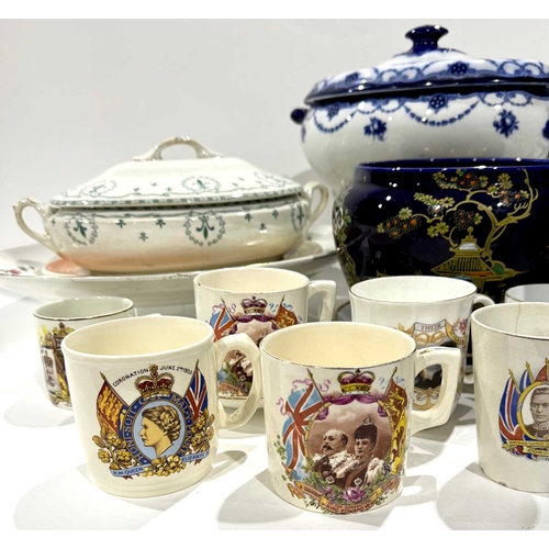 36 - A collection of Royal commemorative china dating from the coronation of Edward VII together with a '... 