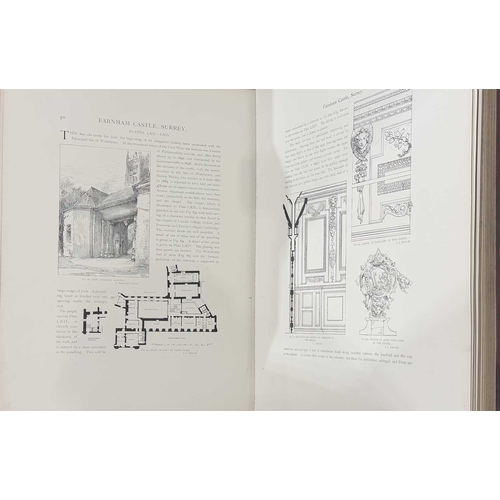 392 - Five fully illustrated hardback folios on architecture: Gotch, J. Alfred, 'Architecture of the Renai... 