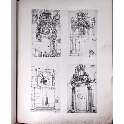 411 - Glasgow Architectural Association Sketch Book, Vol. V, 1904, 42 by 34cm