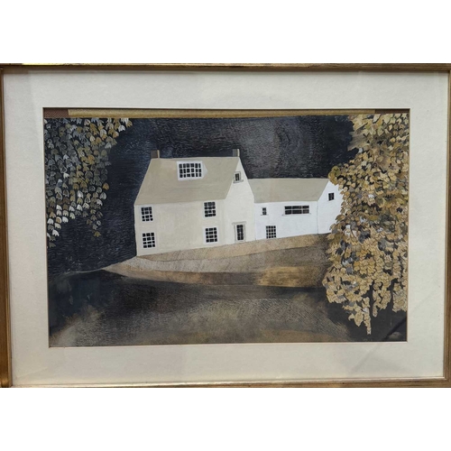 519 - Pattie Muriel May, White House with Autumn leaves, watercolour on paper, 30 by 45cm, framed
Note: Pa... 