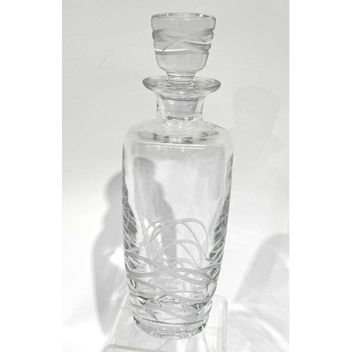 58 - A collection of glass decanters; to include Waterford Crystal, a pair of Thomas Webb, an Edinburgh C... 