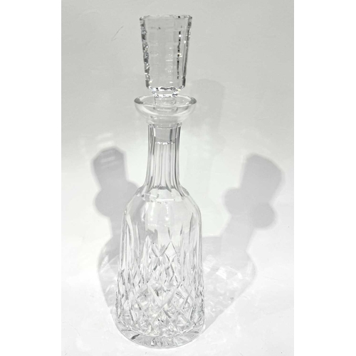 58 - A collection of glass decanters; to include Waterford Crystal, a pair of Thomas Webb, an Edinburgh C... 