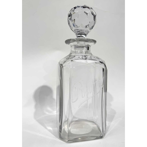 58 - A collection of glass decanters; to include Waterford Crystal, a pair of Thomas Webb, an Edinburgh C... 