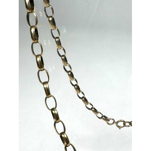 669 - A 9ct gold oval-link chain necklace, hallmarks for Birmingham, length 53cm, 13.4g