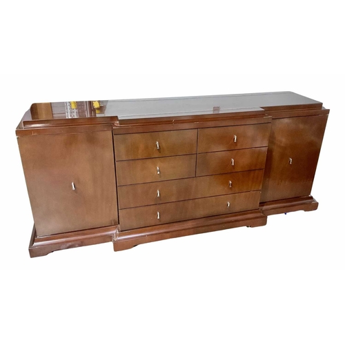 844 - A Bolier & Company by Decca mahogany veneered sideboard, designed by Michael Vanderbyl for the R... 