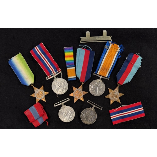 710 - Medal group: two WWI 1914-18 silver War Medals awarded to GNR. J. SUTHERLAND. R.A. Serial 346246 wit... 