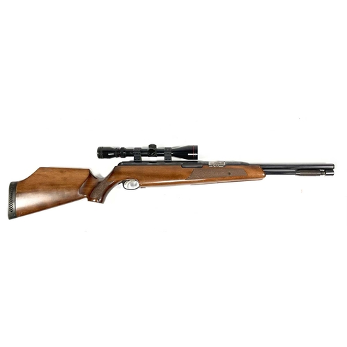 221 - An Air Arms TX200 HC (Hunter carbine) air rifle, .22 Cal., beech stock, Simmons scope 3-9X40mm, Made... 