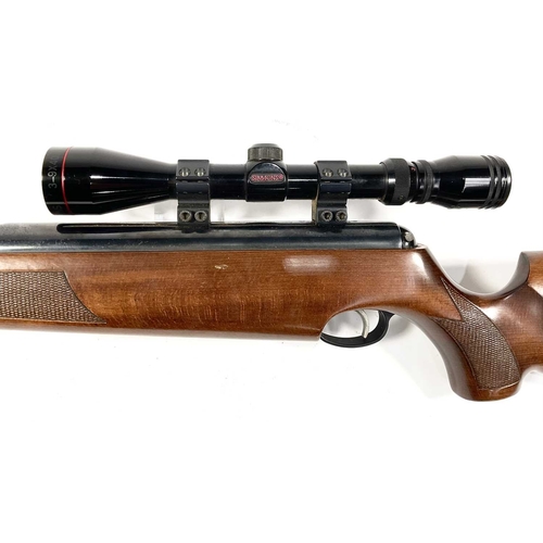 221 - An Air Arms TX200 HC (Hunter carbine) air rifle, .22 Cal., beech stock, Simmons scope 3-9X40mm, Made... 