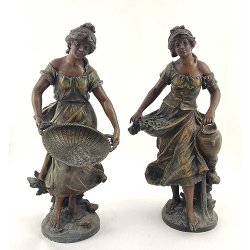 231 - Pair of Moreau type Spelter figures