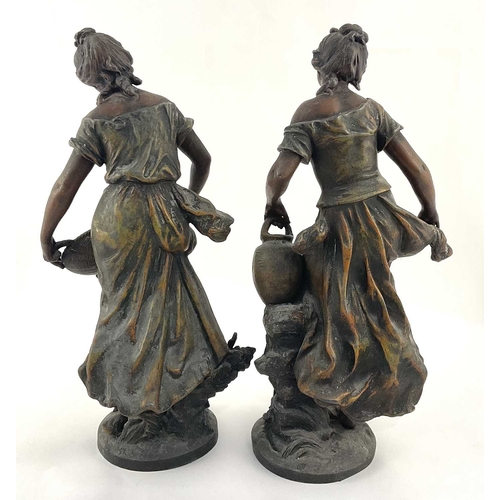 231 - Pair of Moreau type Spelter figures