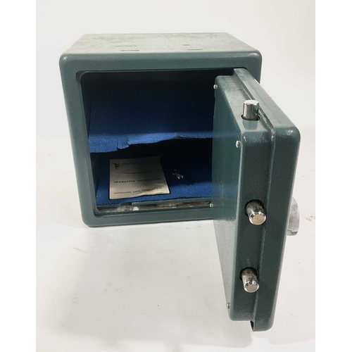 367 - A Safeguard Guardsman 100 key and combination safe, one shelf inside, 36cm high, 36cm wide, 30cm dee... 