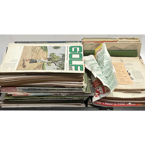 62 - A large collection of golfing magazines, mostly from the 60s or 70s, The Schoolboy's pocket book and... 