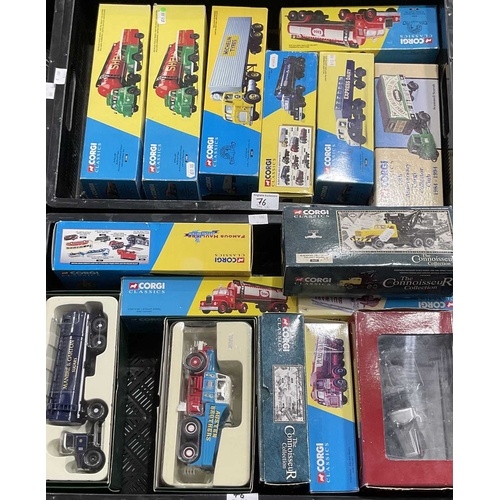 76 - A large collection of boxed Corgi diecast haulage and branded vehicles including models from the 'Th... 