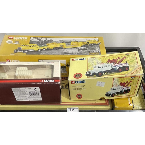 78 - A collection of boxed Corgi diecast road services vehicles including models from the 'The Scammell S... 